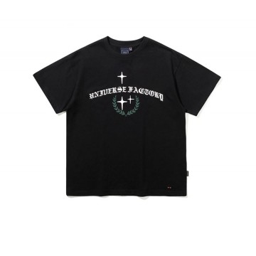 韓國Romantic Crown -   [RMTC WITH SVT WOOZI] UNIVERSE FACTORY T-SHIRTS_BLACK
